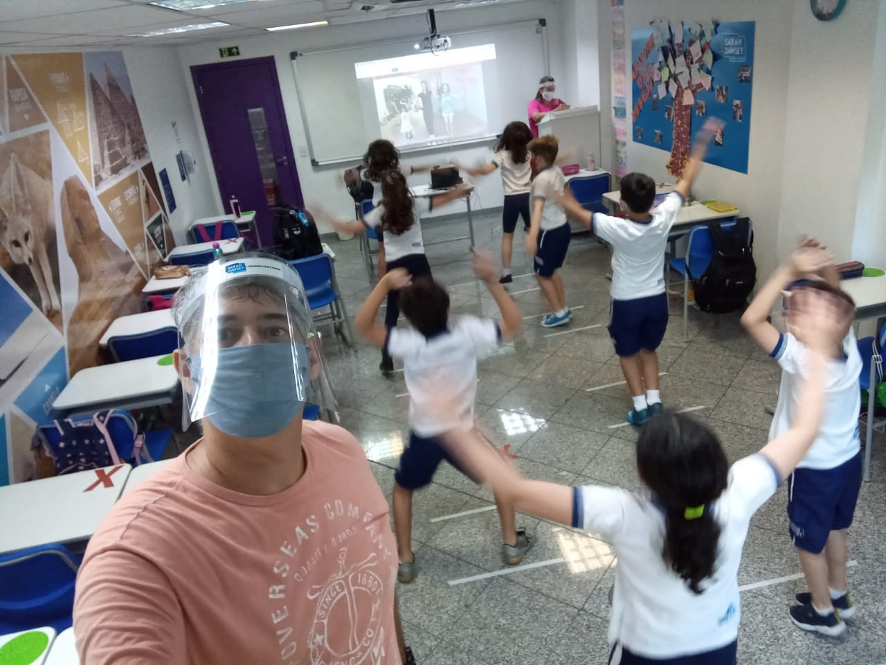 aula educação física retorno aulas presenciais