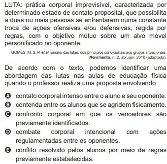 Lutas - Educação Física Enem